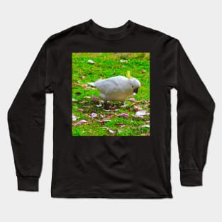 Cockatoo among flower petals! Long Sleeve T-Shirt